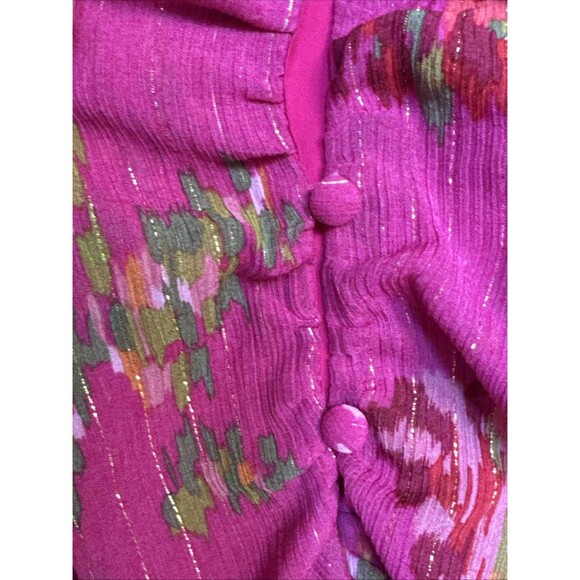 NWOT Sezane Jasmine Size 2 34 Blouse Helena Fuchsia Pink Floral Top New - Picture 7 of 12